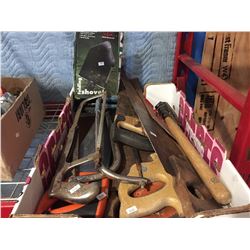 BOX OF ASSTD HAND SAWS