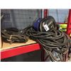 Image 1 : SELF DARKENING WELDING HELMETS X 2 & WELDING CABLE & HAND HELD SPOOLMATE 3035 MIGWELDER