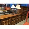 Image 1 : 9-DRAWER DRESSER (APPROX 65.75" X 18" X 29.75"), MATCHING 5-DRAWER HIGH-BOY DRESSER (APPROX 36" X