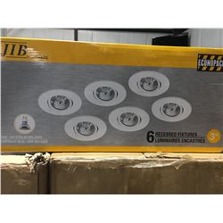 JIB ECONOPACK OF 6 RECESSED FIXTURES-WHITE-3 
