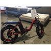 Image 2 : VTUVIA V-SF20 RED FOLDING FAT TIRE 4" X 20", DISC BRAKES, 7-SPEED SHIMANO GEARS, 48V 12AH LI ION