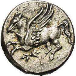 Bruttium, Lokroi Epizephyrioi. Ca. 325-317 B.C. AR stat Bruttium, Lokroi Epizephyrioi.