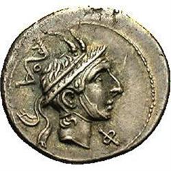 L. Philippus. 113-112 B.C. AR denarius (20 mm, 3.85 g). L. Philippus.