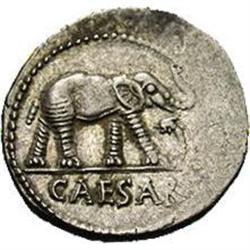 Julius Caesar. 49-48 B.C. AR denarius (18 mm, 3.67 g). Julius Caesar.