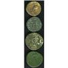 Image 2 : Lot of four Roman bronzes. Includes: Julius Caesar. Dup Lot of four Roman bronzes.