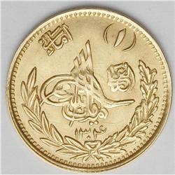Amanullah gold Amani SH1304 Year 7 (1925), KM912, choic Amanullah gold Amani SH1304 Year 7 (1925), 