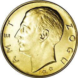 King Zog I gold 100 Franga Ari 1926R, two stars below b King Zog I gold 100 Franga Ari 1926R,