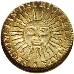 Rio de la Plata. 1/2 Real 1815F-PTS, KM1.2, MS64 NGC, g Rio de la Plata. 1/2 Real 1815F-PTS, 