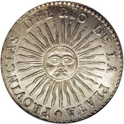 Rio de la Plata. 8 Reales 1836RA-P, KM20, MS63 NGC, ful Rio de la Plata. 8 Reales 1836RA-P, 