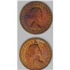 Image 1 : Elizabeth II 1956 Proof Penny Pair, KM56, Perth (with d Elizabeth II 1956 Proof Penny Pair, 