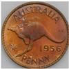 Image 4 : Elizabeth II 1956 Proof Penny Pair, KM56, Perth (with d Elizabeth II 1956 Proof Penny Pair, 