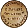 Image 2 : B. Palmer Penny Token ND, KM-Tn187, A-408, XF. B. Palmer Penny Token ND,