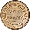 Image 2 : W.J. Taylor Advance Australia Penny Token ND, KM unlist W.J. Taylor Advance Australia Penny Token ND