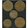 Image 1 : Token Quintet including: H.J. Marsh & Brother Halfpenny Token Quintet including: