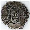 Image 1 : Charles II cob 8 Reales 1677-E, KM26, original VF witho Charles II cob 8 Reales 1677-E,