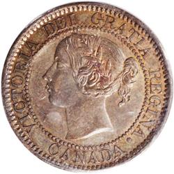 Victoria Cent 1858, KM1, Certified by ICCS (Internation Victoria Cent 1858,