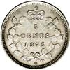 Image 2 : Victoria 5 cent silver 1875H Small Date, KM2 AU50, This Victoria 5 cent silver 1875H Small Date,
