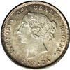 Image 1 : Victoria 5 Cent silver 1886 "Large 6", KM2 MS64 PCGS N Victoria 5 Cent silver 1886 "Large 6",