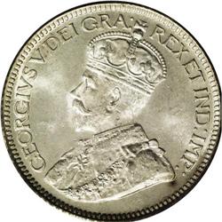 George V 10 Cents 1935, KM23a, MS66 PCGS, "Belzberg Spe George V 10 Cents 1935,