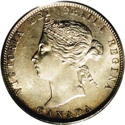 Victoria 25 Cents 1872H, KM5, MS62 PCGS, nice example w Victoria 25 Cents 1872H,