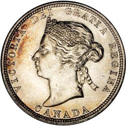 Victoria 25 Cents 1882H, KM5, Uncertified AU Victoria 25 Cents 1882H,