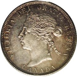 Victoria 25 Cents 1888, KM5, PCGS MS63, a choice exampl Victoria 25 Cents 1888,