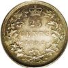 Image 2 : Victoria 25 Cents 1892,with a recut 9 in the date, KM5, Victoria 25 Cents 1892,