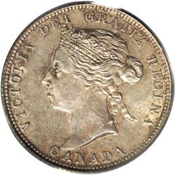 Victoria 25 Cents 1894, KM5, PCGS MS62, this is one sup Victoria 25 Cents 1894,