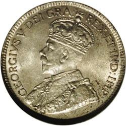 Canada 25 Cents 1919, KM24, MS65 Canada 25 Cents 1919,