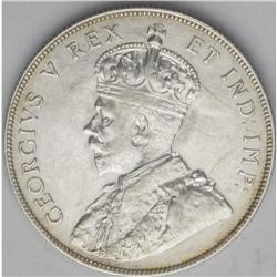 George V 50 Cents 1911, KM19, XF, a lightly cleaned exa George V 50 Cents 1911,