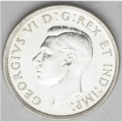 George VI Dollar 1945, KM37, a typical AU with a touch George VI Dollar 1945,