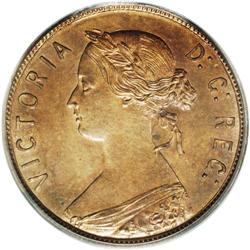 Newfoundland Victoria 1 Cent 1872H, KM1, MS65 Red & Bro Newfoundland Victoria 1 Cent 1872H,