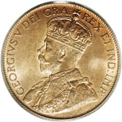 Newfoundland George V Cent 1920C KM16, MS65RB PCGS, a Newfoundland George V Cent 1920C