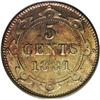 Image 2 : Newfoundland Victoria 5 Cents 1881, KM2, MS65 PCGS, a f Newfoundland Victoria Five Cents 1881,