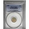 Image 3 : Newfoundland Victoria 5 Cents 1881, KM2, MS65 PCGS, a f Newfoundland Victoria Five Cents 1881,