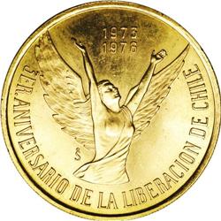 Reform gold 100 Pesos 1976, KM213, Fr-62, prooflike UNC Reform gold 100 Pesos 1976,