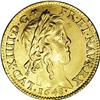 Image 1 : Louis XIIII Gold Louis D''or a la meche longue 1648A, K Louis XIIII gold Louis D'or a la meche longu