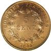 Image 2 : Louis Philippe I 5 Centimes 1844A, KM12, MS65 Red. Shar Louis Philippe I 5 Centimes 1844A,