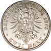 Image 2 : Prussia. Wilhelm I 2 Marks 1883A, KM506, AU-UNC but onc Prussia. Wilhelm I 2 Marks 1883A, 
