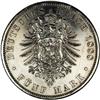 Image 2 : Prussia. Wilhelm II 5 Marks 1888A, KM513, XF once somew Prussia. Wilhelm II 5 Marks 1888A, 