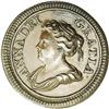 Image 1 : Queen Anne currency farthing, 1714. S-3625. Large flan. Queen Anne currency farthing, 1714. 
