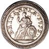 Image 2 : Queen Anne pattern farthing in silver, 1713. P-746 (ver Queen Anne pattern farthing in silver, 1713.