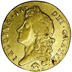 James II elephant-and-castle guinea, 1688. S-3403. Very James II elephant-and-castle guinea, 1688. 