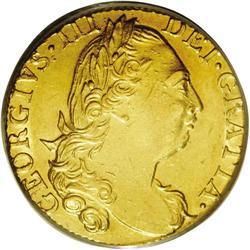 George III guinea, 1775. S-3728. AU53 PCGS. A very nice George III guinea, 1775. 