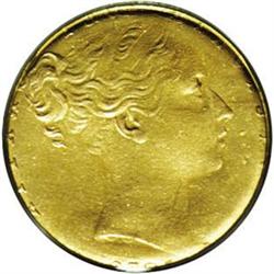 Victoria young head Full Brockage sovereign, 1872. S-38 Victoria young head Full Brockage sovereign,