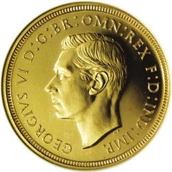 George VI Proof sovereign, 1937. S-4076. PF66 NGC. A su George VI Proof sovereign, 1937. 