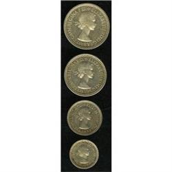 Elizabeth II Maundy set, 1953. The key date to this ser Elizabeth II Maundy set, 1953. 