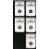 Sigismund III. Five piece lot of 3 Groszy, all NGC cert Sigismund III. Five piece lot of 3 Groszy, a