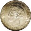 Alfonso XIII Peso 1895 PGV, KM24, MS60 NGC, silvery whi Alfonso XIII Peso 1895 PGV, 