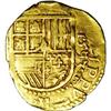 Image 1 : Philip II gold 2 Escudos ND 1593, type of Cal-10, VF wi Philip II gold 2 Escudos ND 1593,